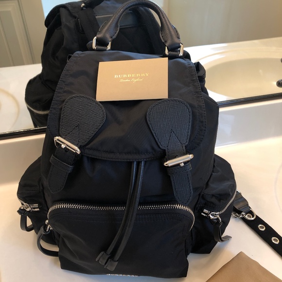 Burberry Handbags - HOST PICK! :) BURBERRY Black Nylon Backpack Made in Italy